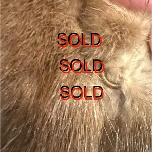 Vintage Elegant Brown Faux Fur Coat size xl (silk & poly blend)